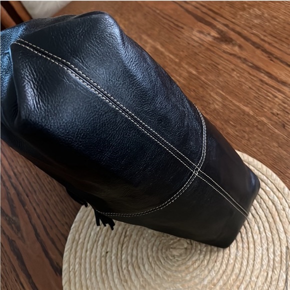 Vintage Leather Hobo Shoulder Bag - Picture 4 of 8